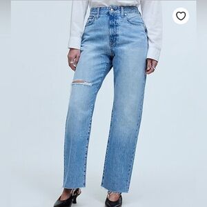 NWT! Madewell curvy 90s straight jean
